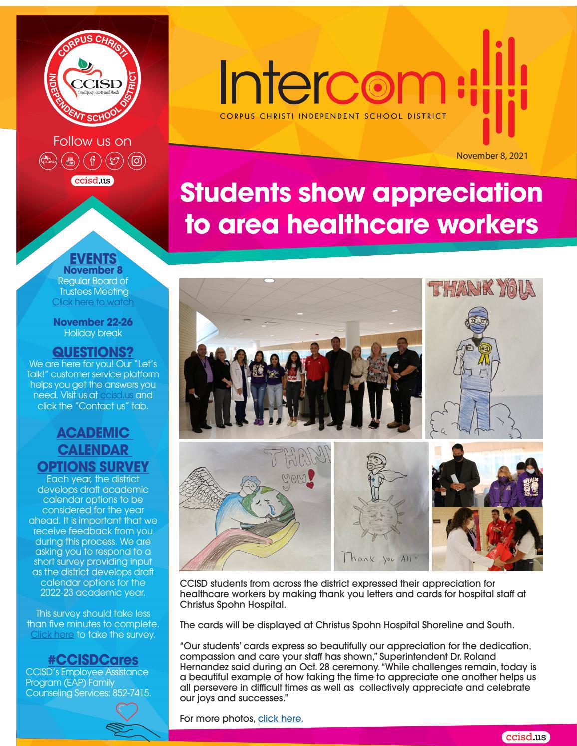 Intercom November 8 Edition by Corpus Christi ISD - Issuu