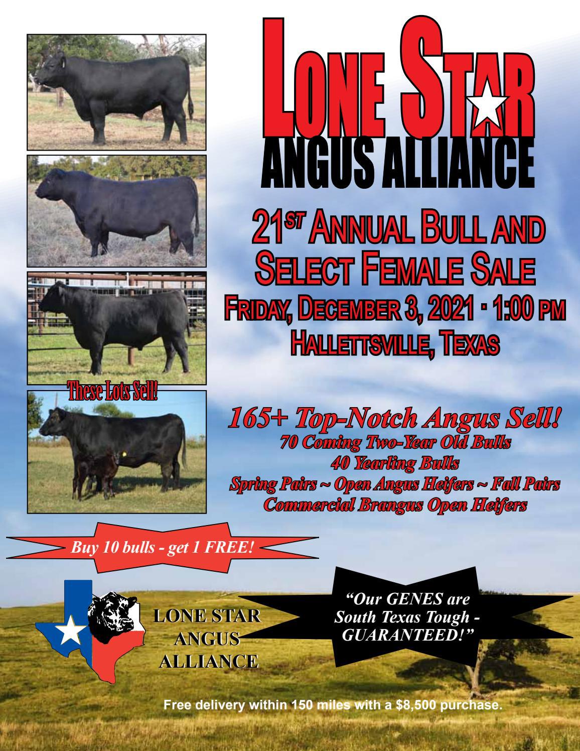 Lone Star Angus Alliance 21st Annual Bull and Female Sale by Ranch