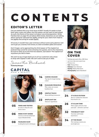 Capital Hair & Beauty 灯饰目录 · The Capital Cut | 冬季 2021 第 3 页