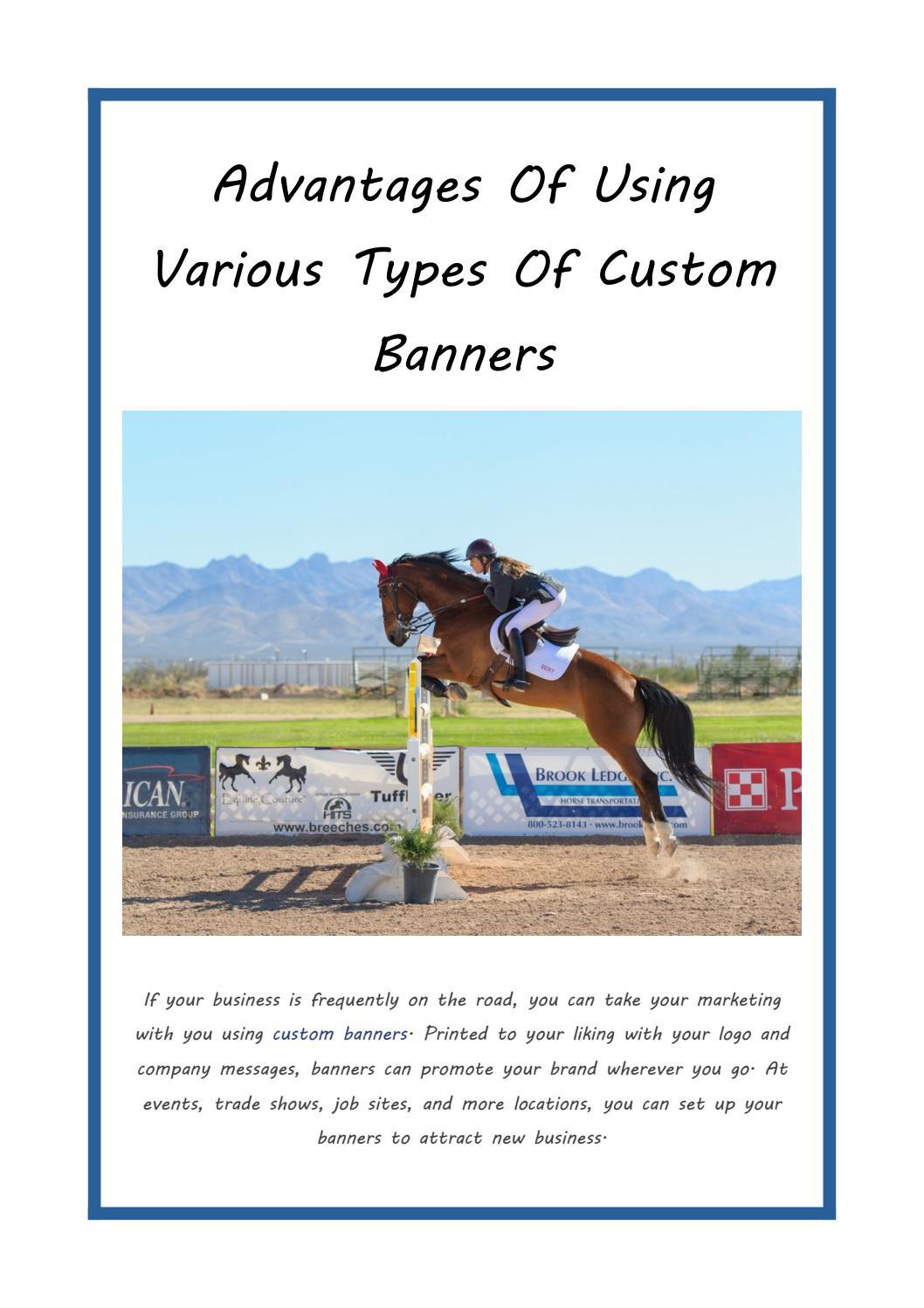 Advantages Of Using Various Types Of Custom Banners by Detroit Signs