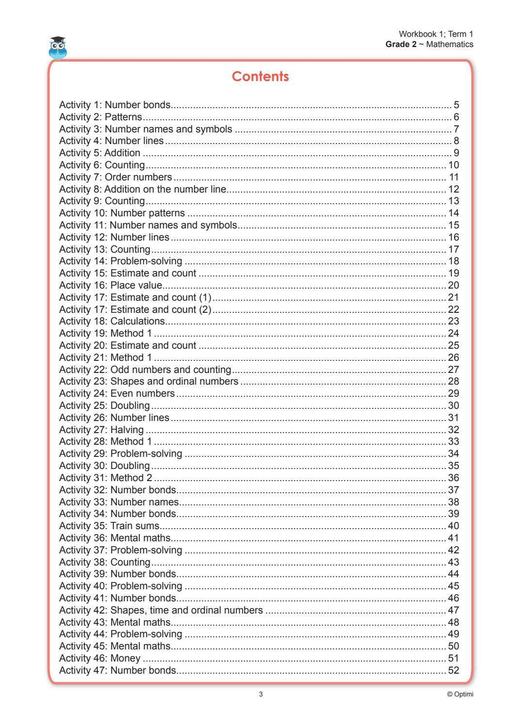 Mathematics Workbook 1 Term 1 Grade 2 by Impaq - Issuu