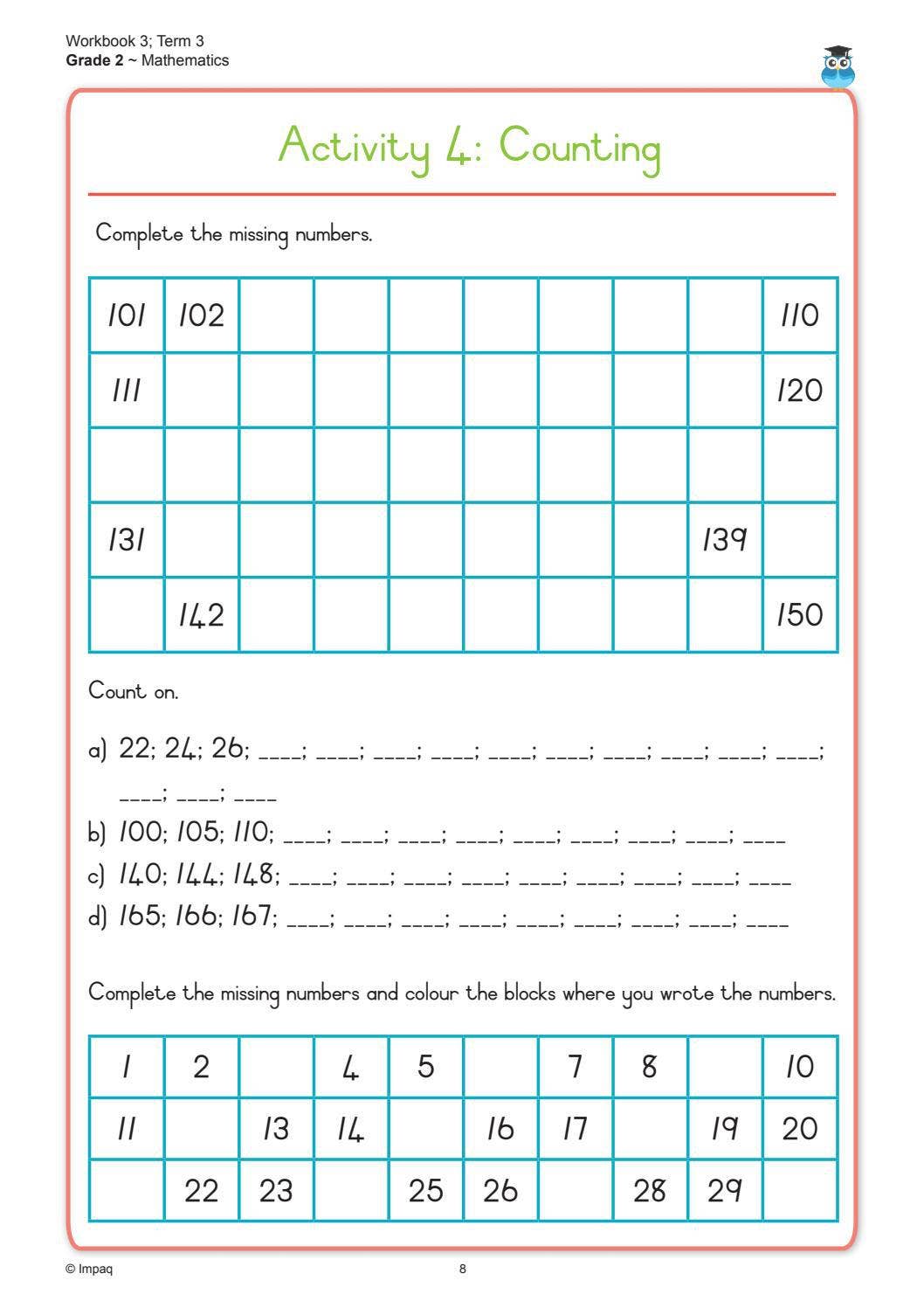 Mathematics Workbook 3 Term 3 Grade 2 by Impaq - Issuu