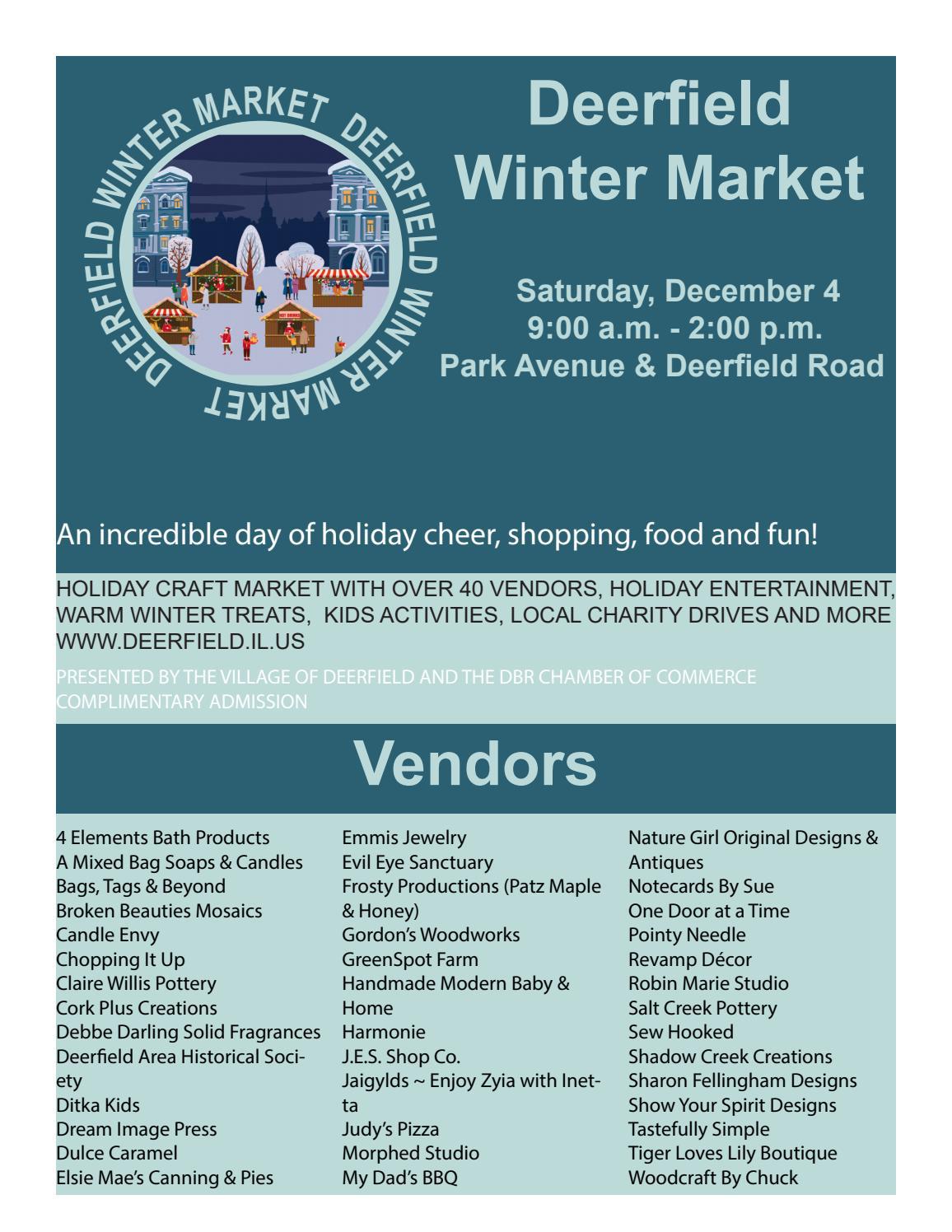 Deerfield Winter Market by victoriastreet - Issuu