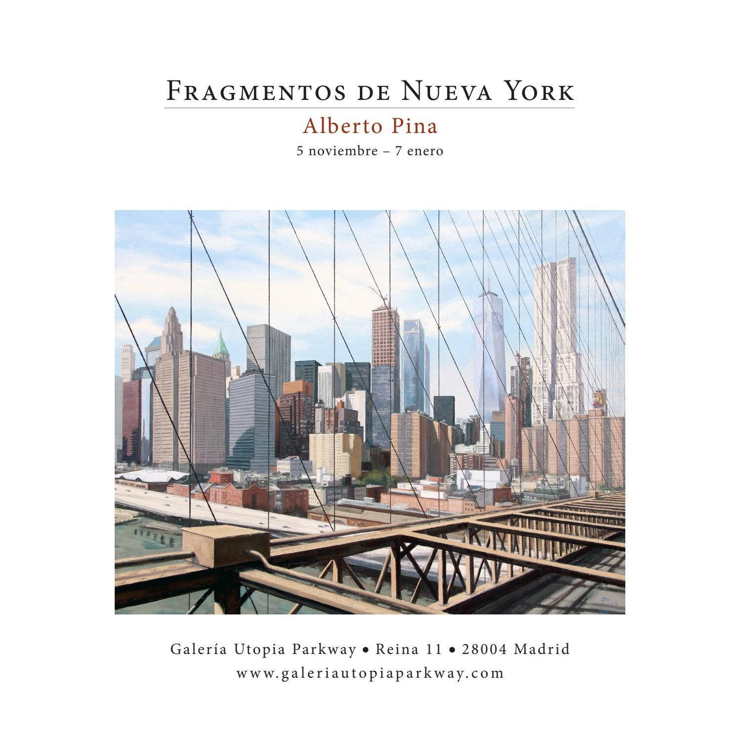 Catálogo Fragmentos de Nueva York. Alberto Pina by GaleriaUtopiaparkway ...