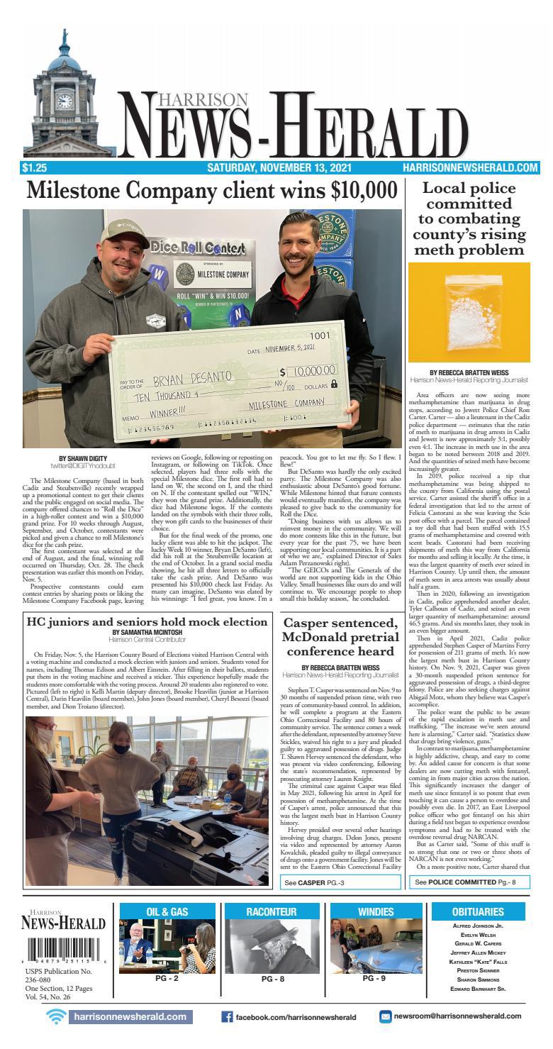 Harrison NewsHerald eedition 11/13/21 by Harrison NewsHerald Archive