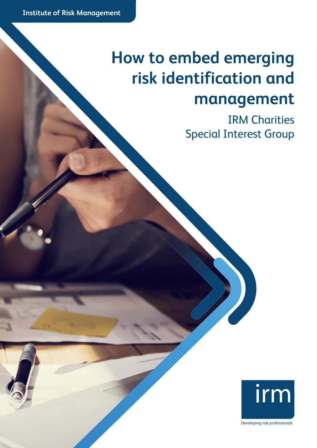 How to embed emerging risk identification and management by Institute ...