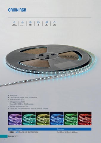 OrionLED - Saxby's signature LED Tape 灯饰系列 第 14 页