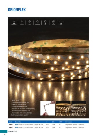 OrionLED - Saxby's signature LED Tape 灯饰系列 第 22 页