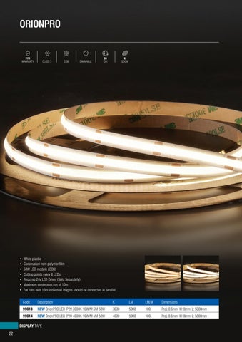 OrionLED - Saxby's signature LED Tape 灯饰系列 第 24 页