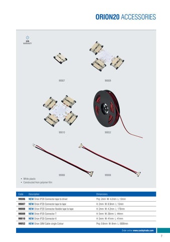 OrionLED - Saxby's signature LED Tape 灯饰系列 第 9 页