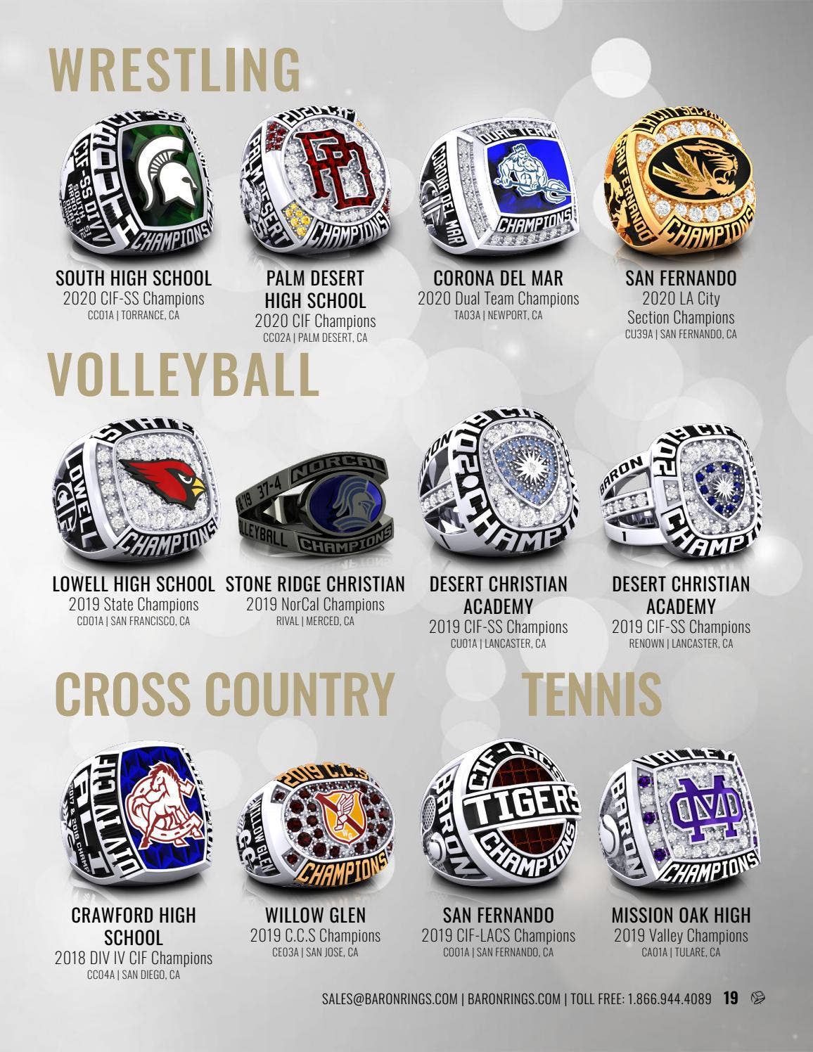 2021 CIF Championship Brochure - Baron® Championship Rings by Baron ...