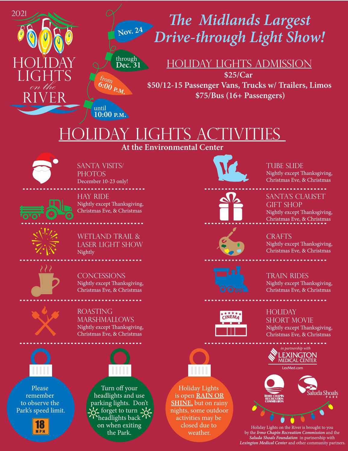 2021 Holiday Lights on the River Program by Irmo Chapin Rec. Comm Issuu
