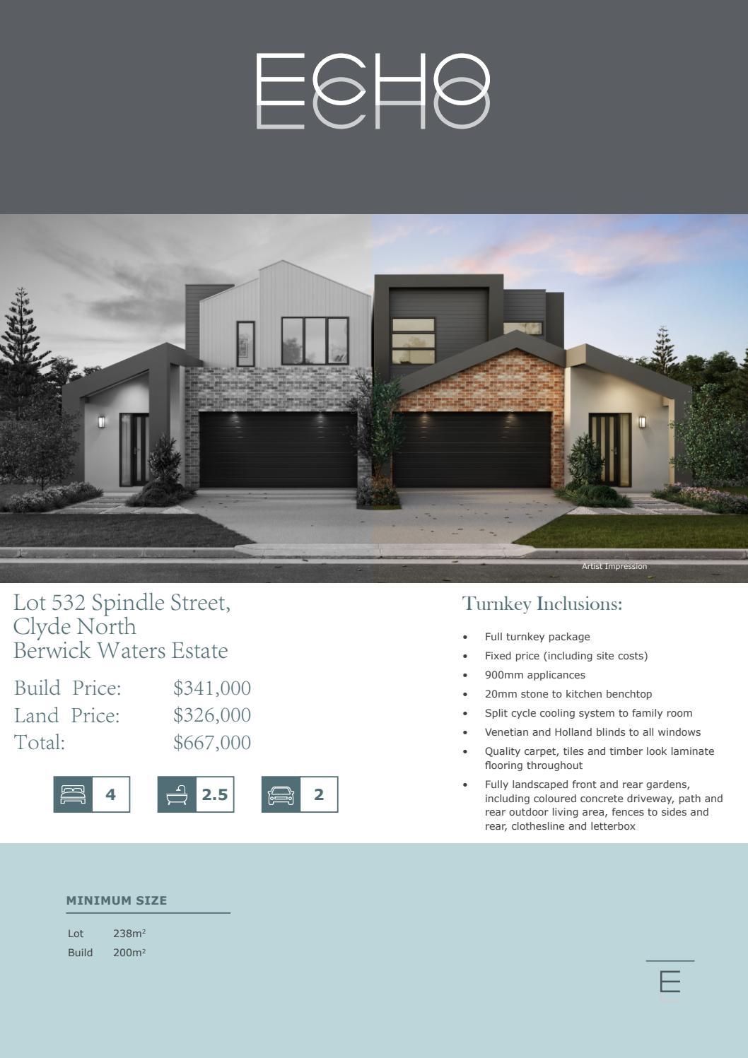 Berwick Waters Lot 532 Echo by Glenvill Homes by Frasers Property