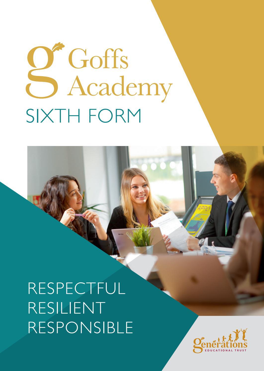 Goffs Academy - Sixth Form Prospectus 2021 by Cleverbox UK Ltd - Issuu