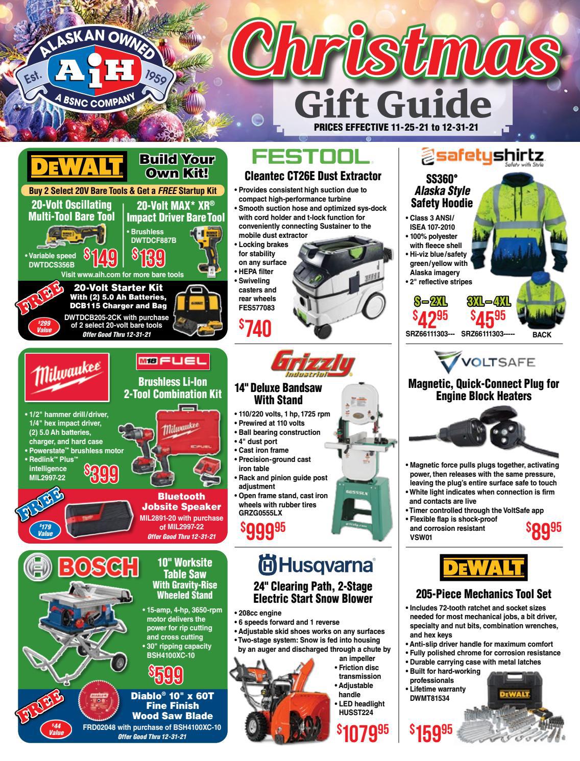 AIH Christmas Gift Guide 2021 by Alaska Industrial Hardware Issuu