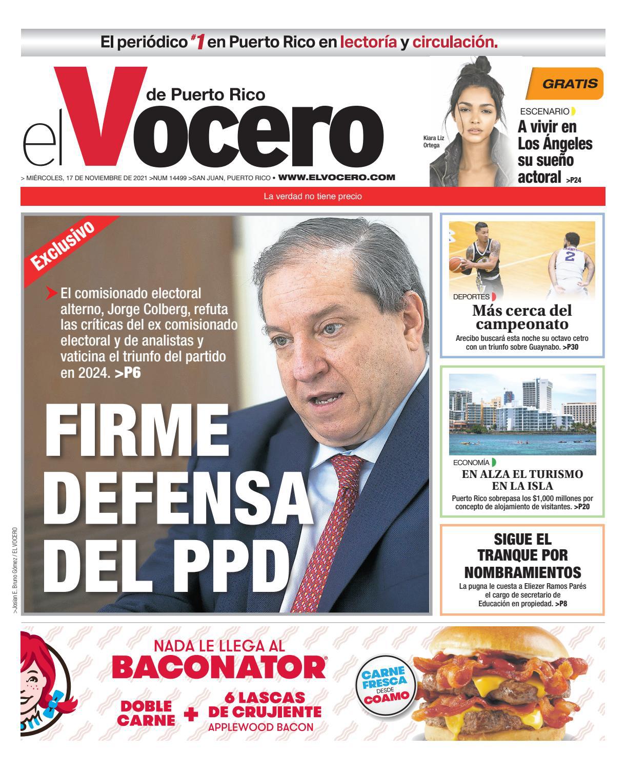 El Vocero edición 17 de noviembre de 2021 by El Vocero de Puerto Rico