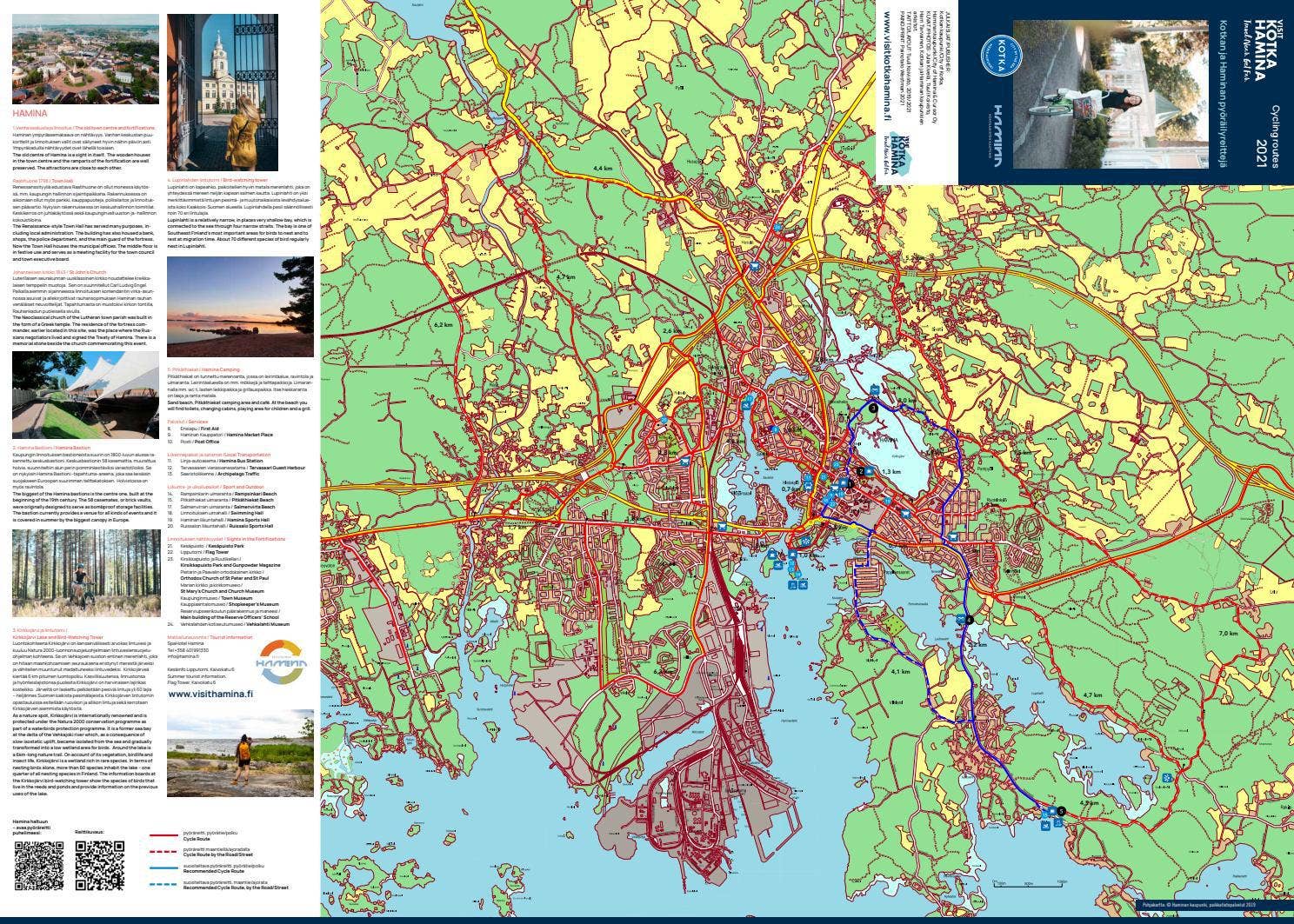 Hamina Map Hamina Cycling Route Map by visitkotkahamina - Issuu