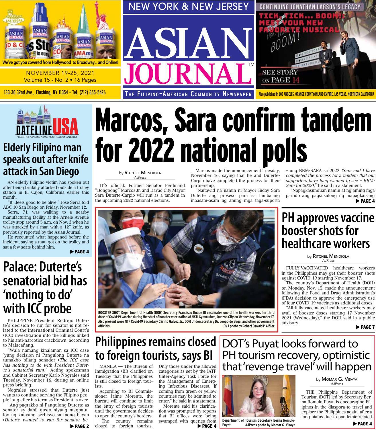 111921 - New York & New Jersey Edition by Asian Journal Community  Newspapers - Issuu