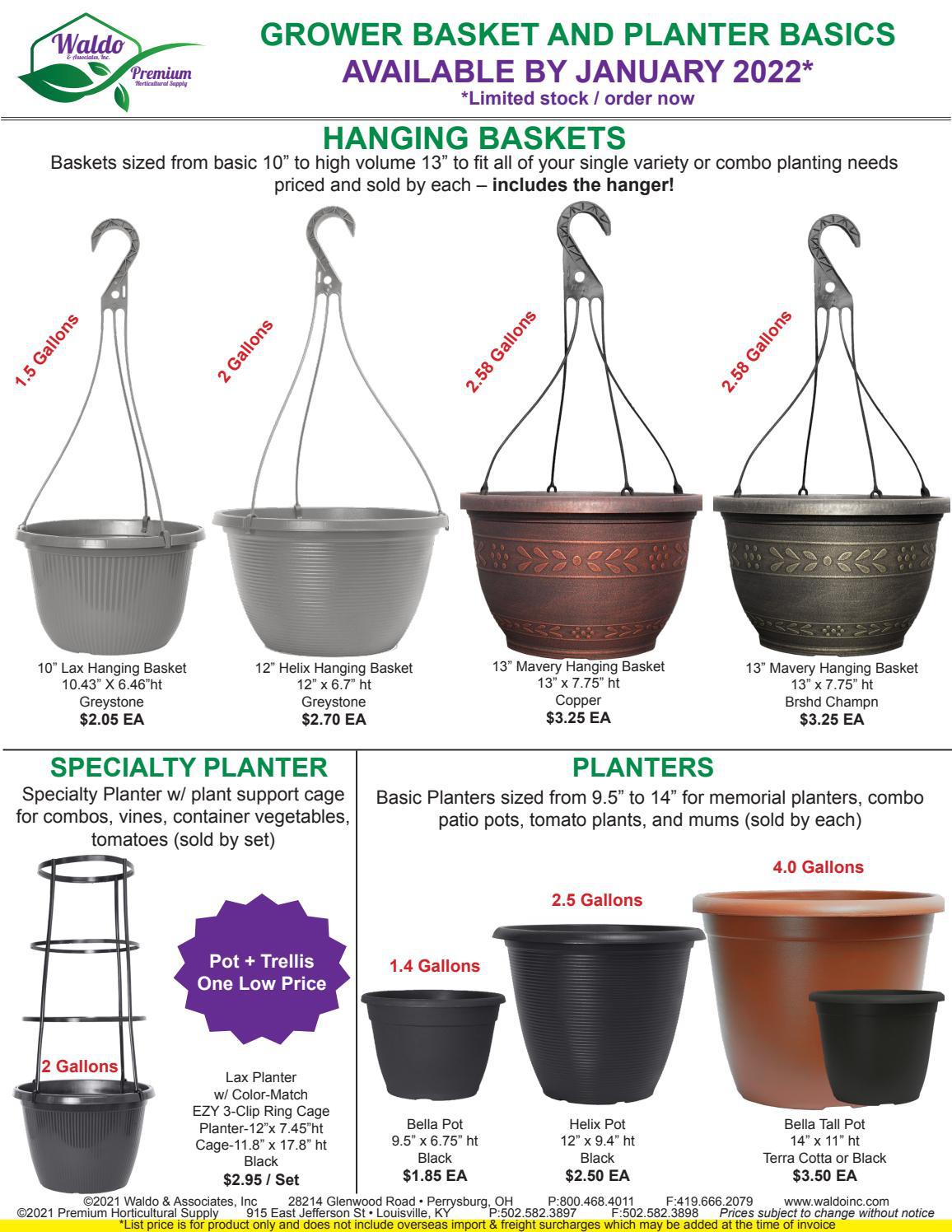 Grower Basket and Planter Basicss by Waldo & Associate, Inc Issuu