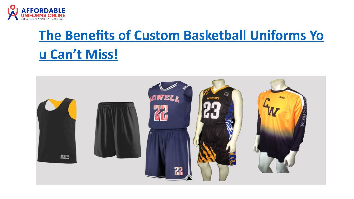 The Benefits of Custom Basketball Uniforms You Can’t Miss! by