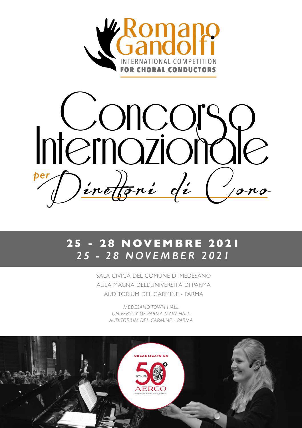 Booklet of the Romano Gandolfi International Competition for Choral
