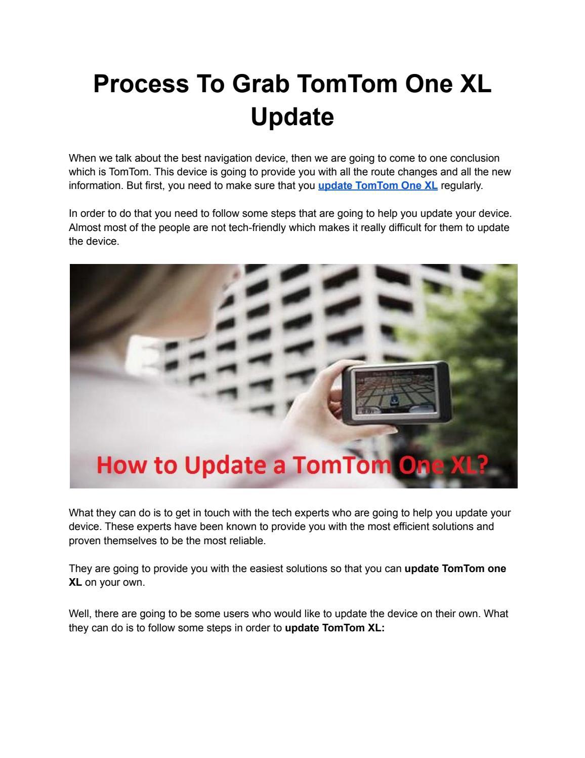 Process to Grab TomTom One XL Update by GPS Contact Number Issuu