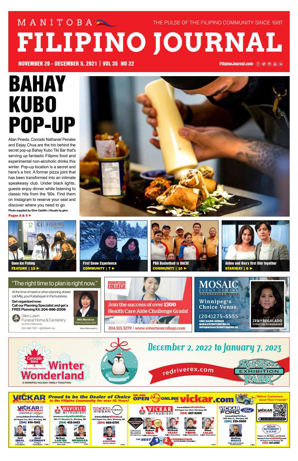 Filipino Journal Manitoba Edition November 20 December 05, 2021 by