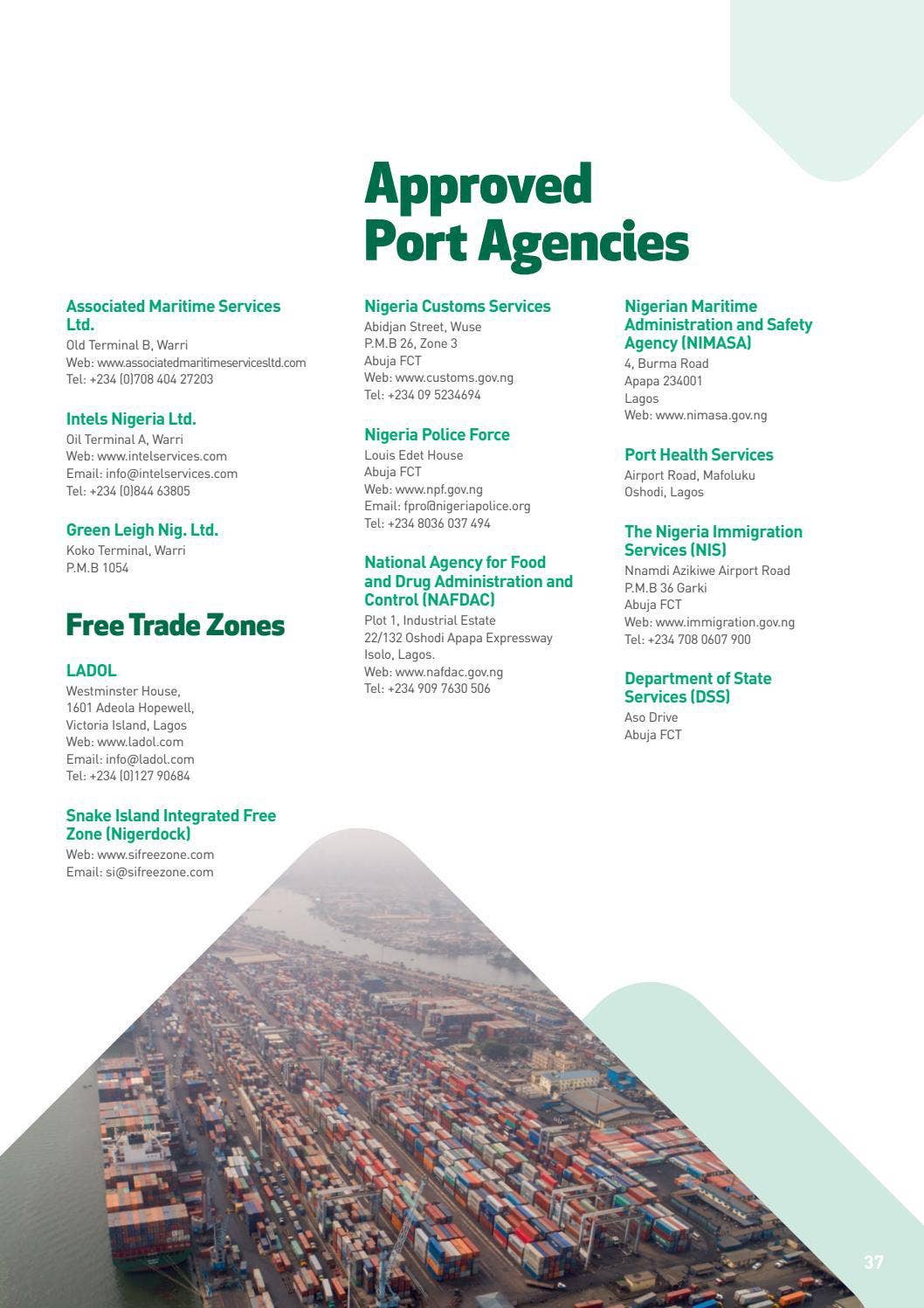 Port Designers Handbook.pdf Nigeria Ports Handbook 2022-23 by Land & Marine Publications Ltd. - Issuu