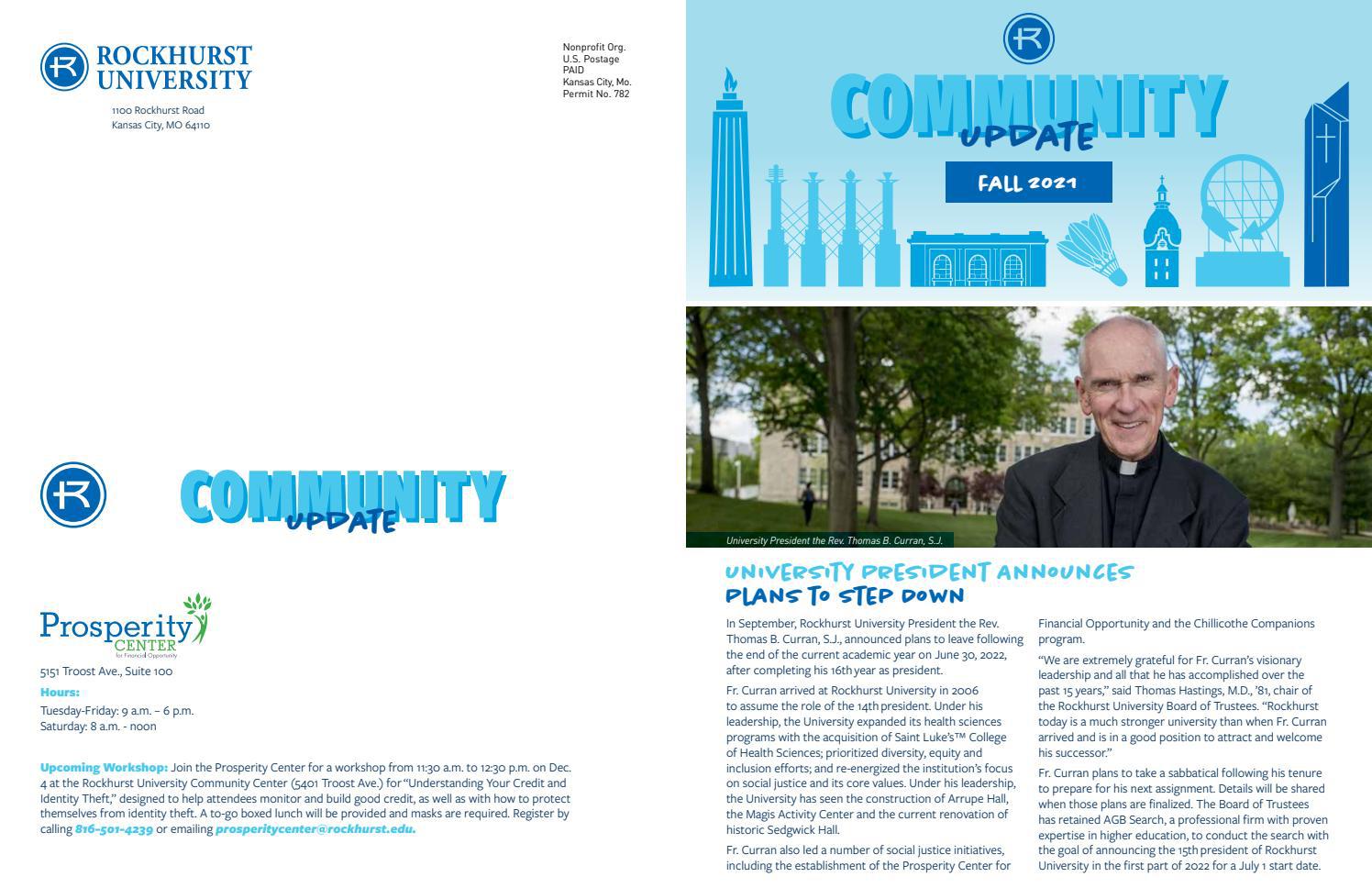 Rockhurst University Community Update - Fall 2021 by Rockhurst University -  Issuu