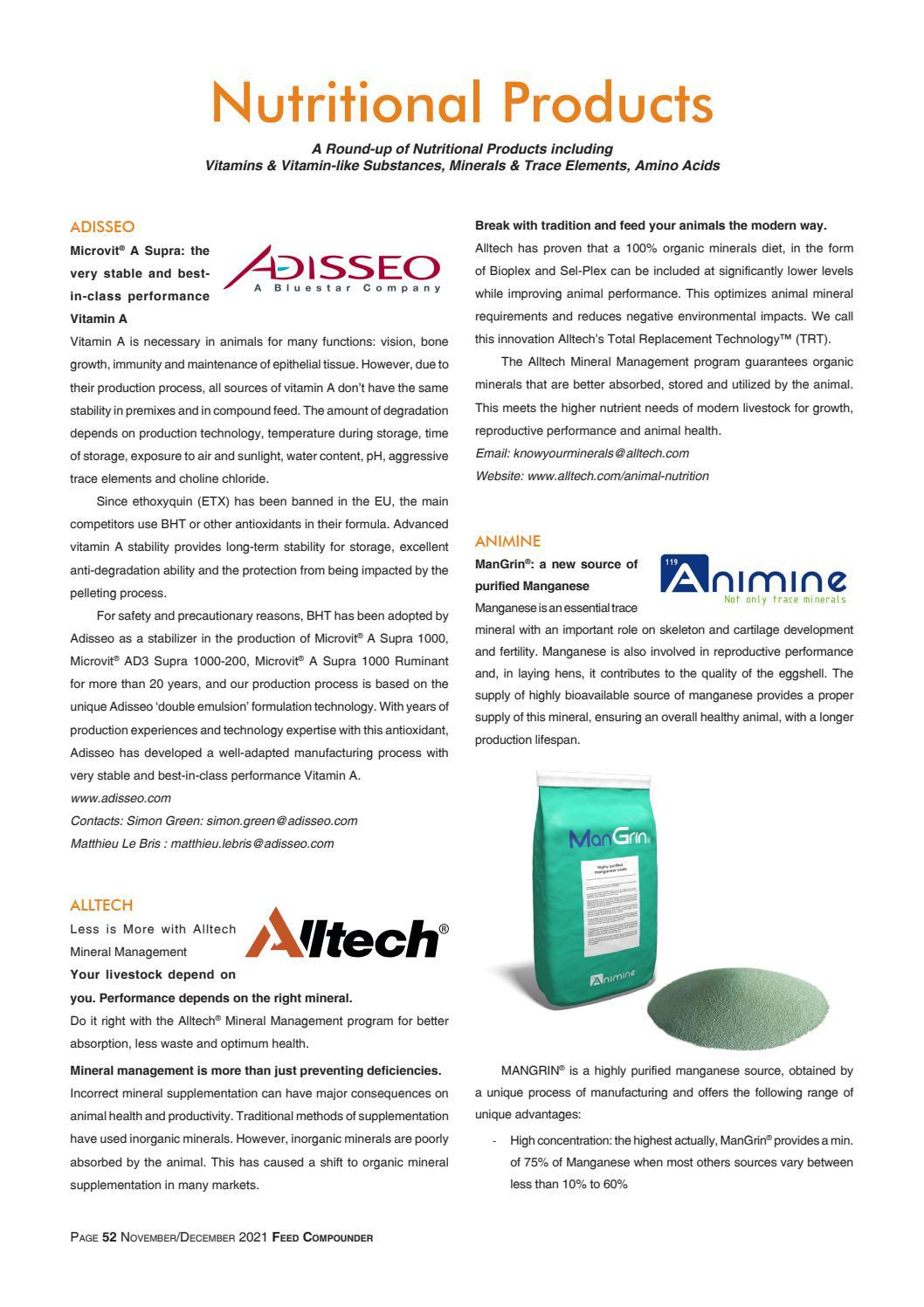 Nutritional Products by Feed Compounder - Issuu