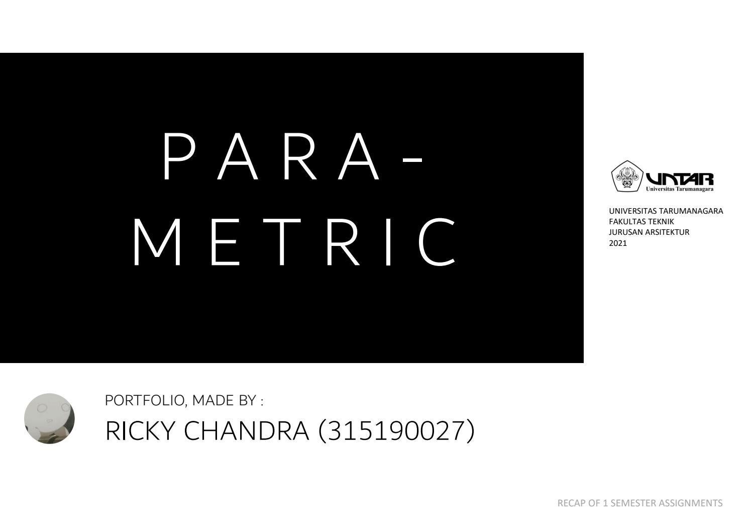 Parametric Portfolio by Ricky Chandra by Nuko Issuu