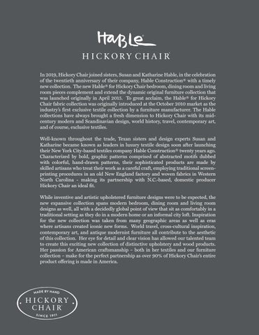 Hickory Chair Susan Hable 家具目录 第 2 页
