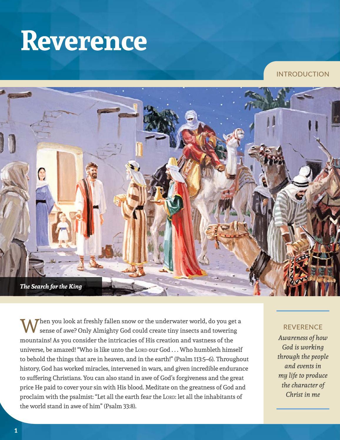 Bible Lesson On Reverence Bible Lesson On Reverence