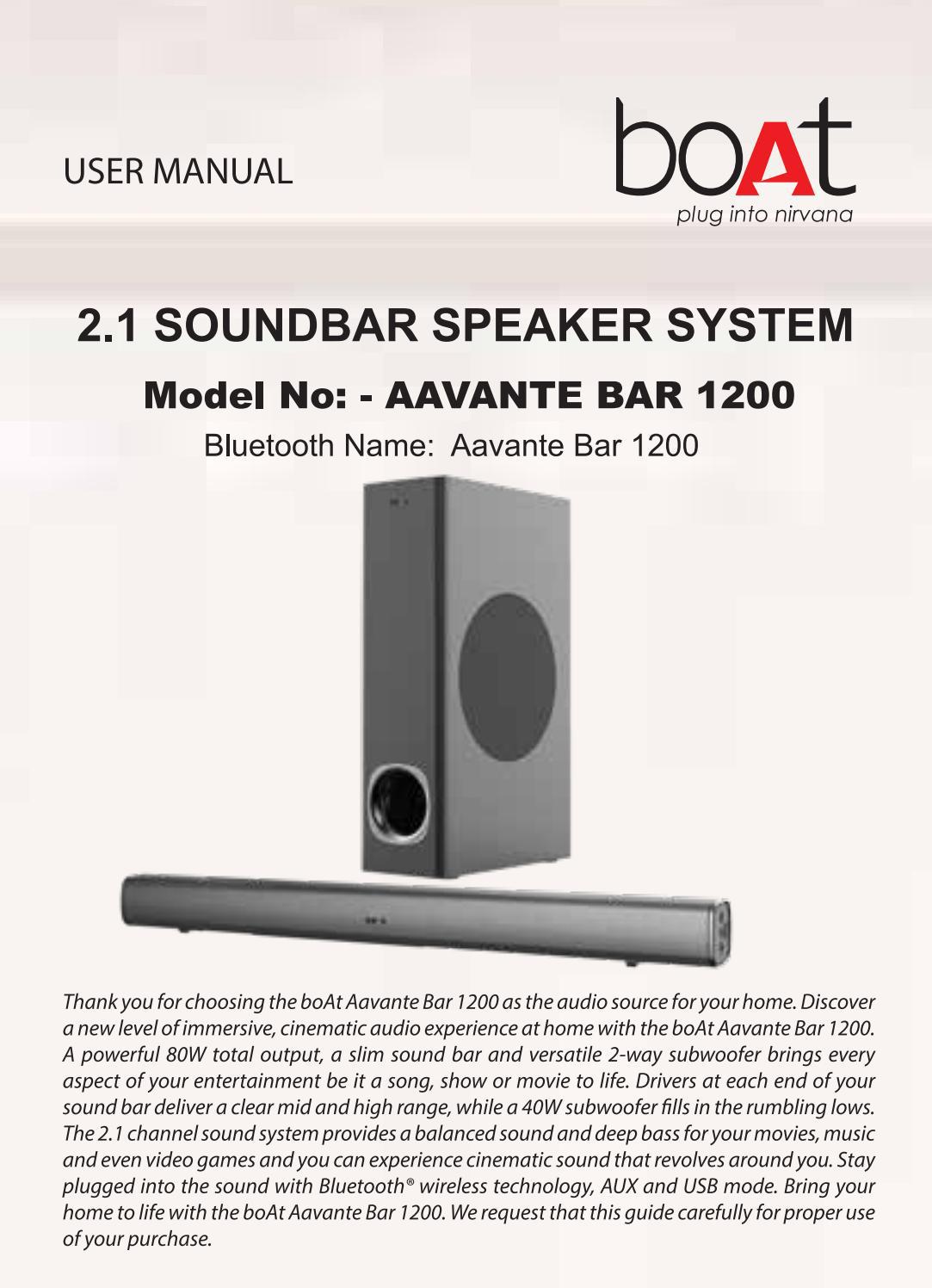 Aavante 1200 Best Bluetooth Soundbar in India by Avinash Gupta Issuu