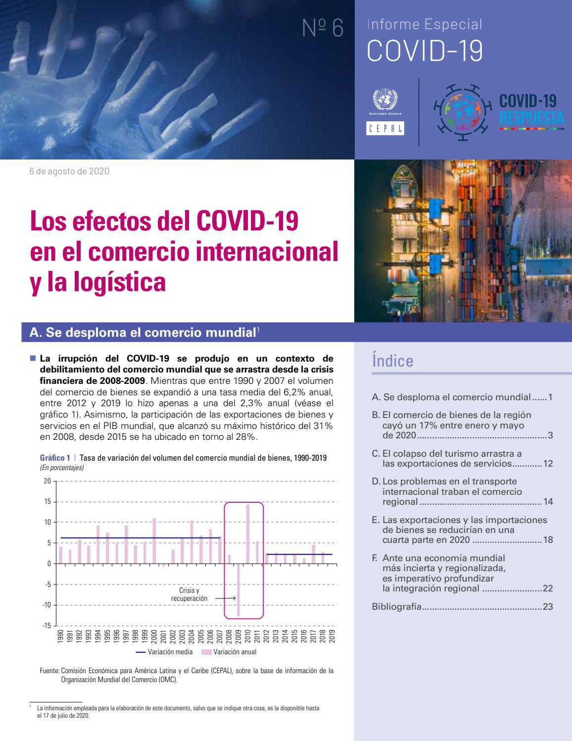 Los efectos del COVID-19 en el comercio internacional y la logística by ...