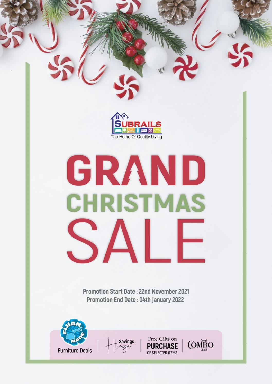 Subrails Grand Christmas Sale Catalog 2021 by Subrails Furniture Centre