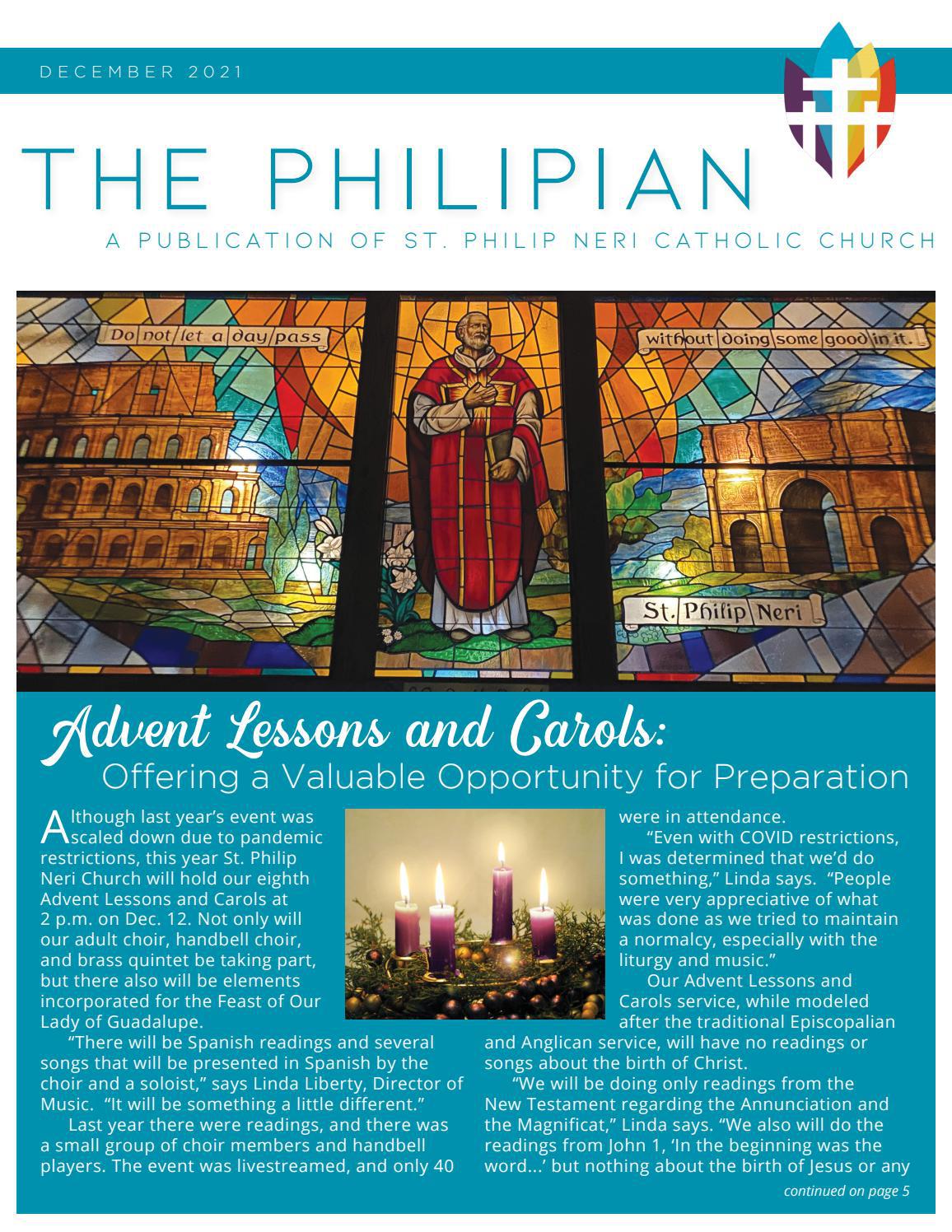 The Philipian, A Publication of St. Philip Neri Catholic Church