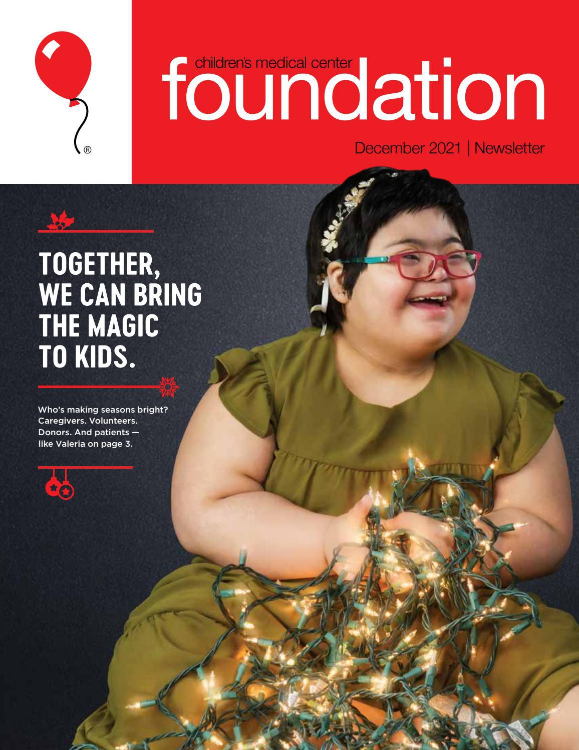 December 2021 Newsletter Children's Medical Center Foundation by