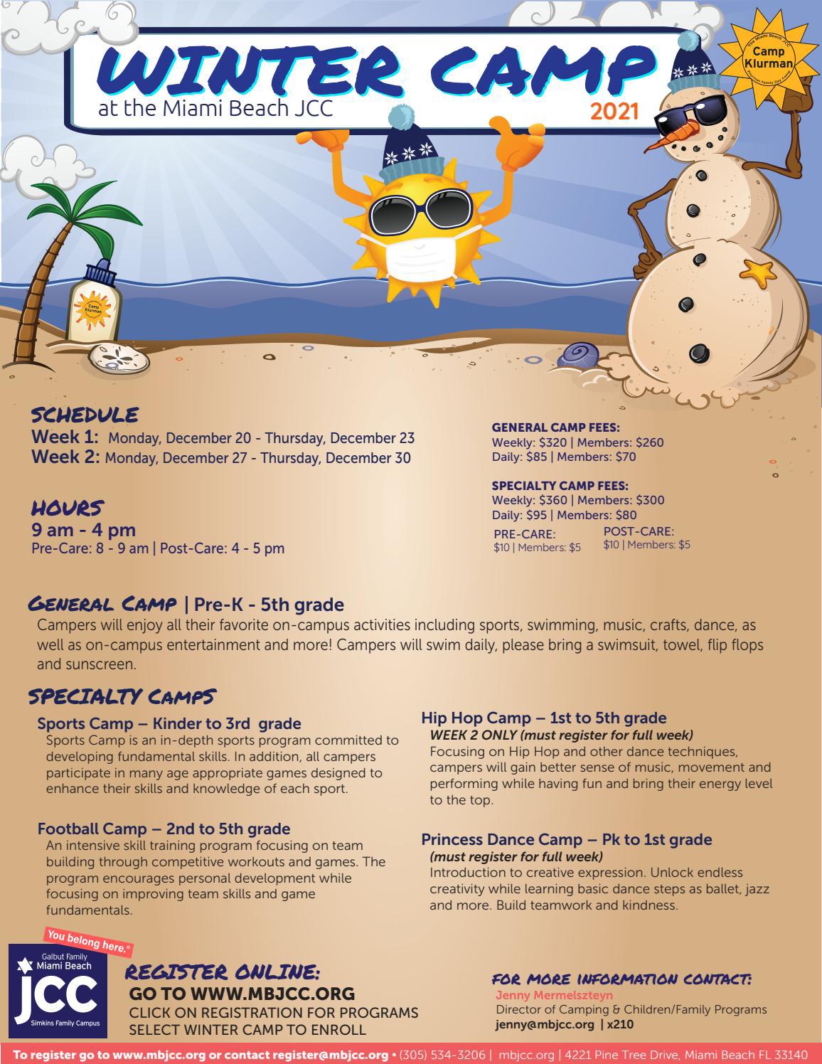 Winter Camp 2020 by Miami Beach JCC - Issuu