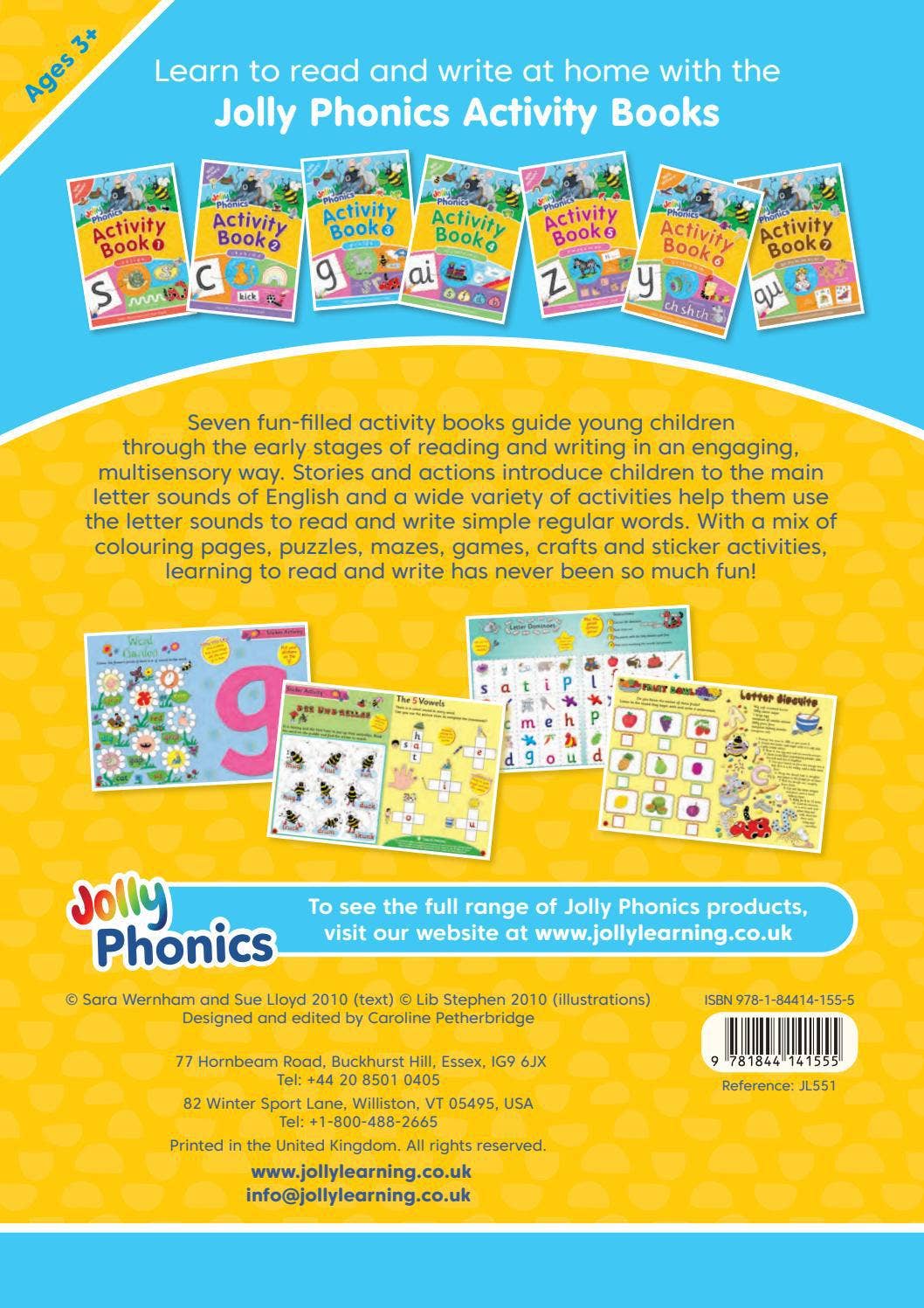 Jolly Phonics Activity Book 3 JL551 - British English precursive by ...