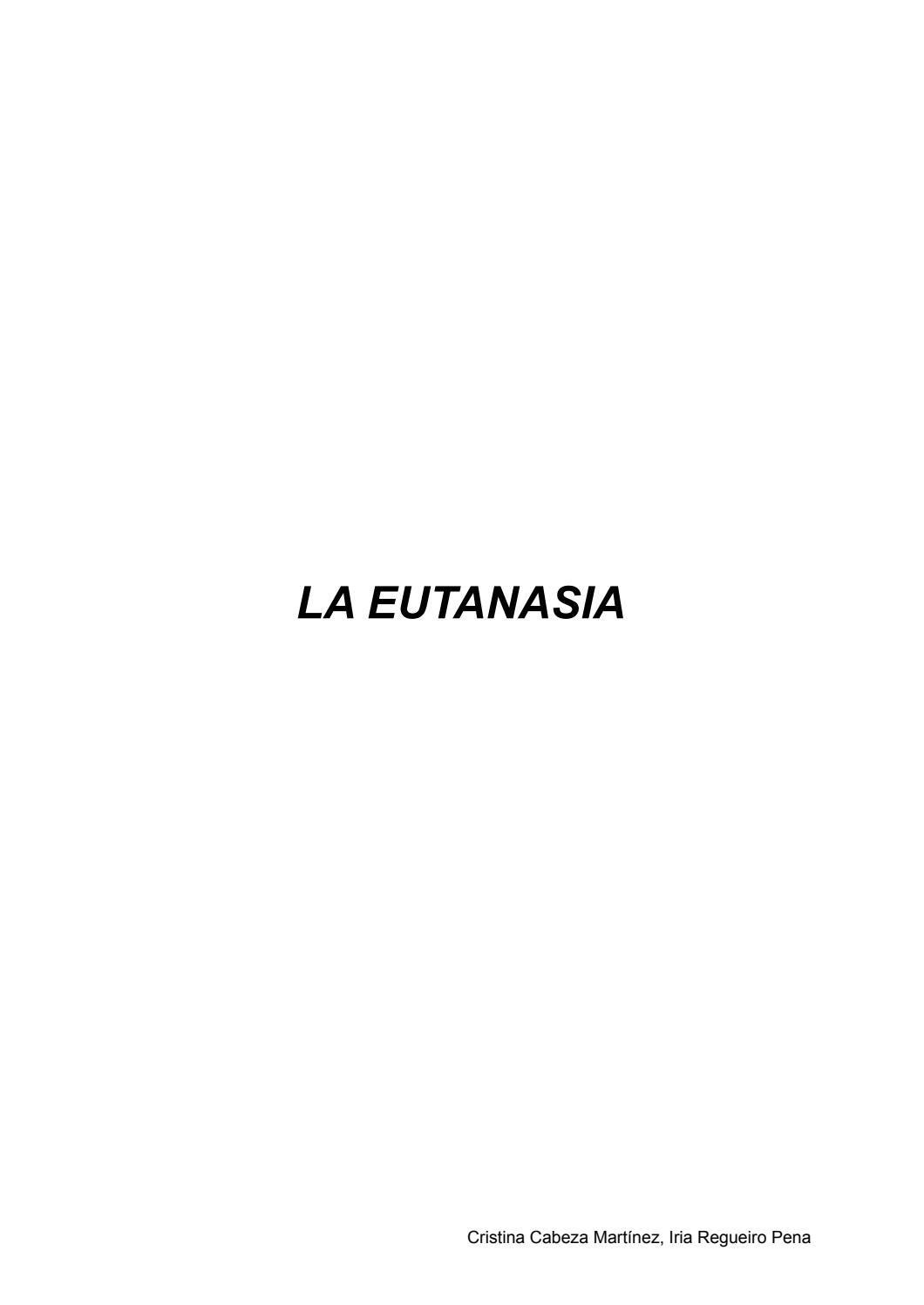 Ley orgánica de la Eutanasia by bibliosabon Issuu