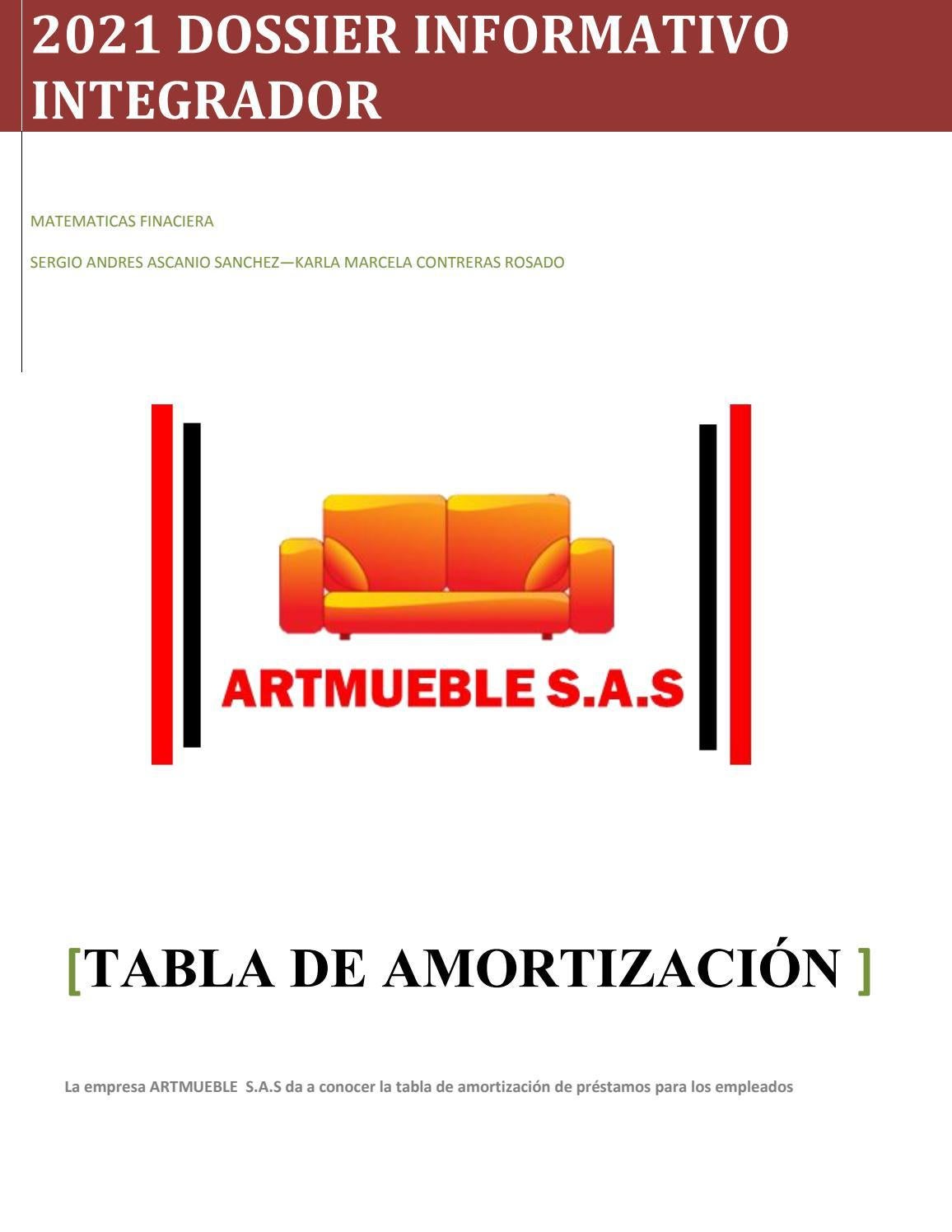 Tabla de Amortizacion by SERGIO ANDRES ASCANIO SANCHEZ Issuu
