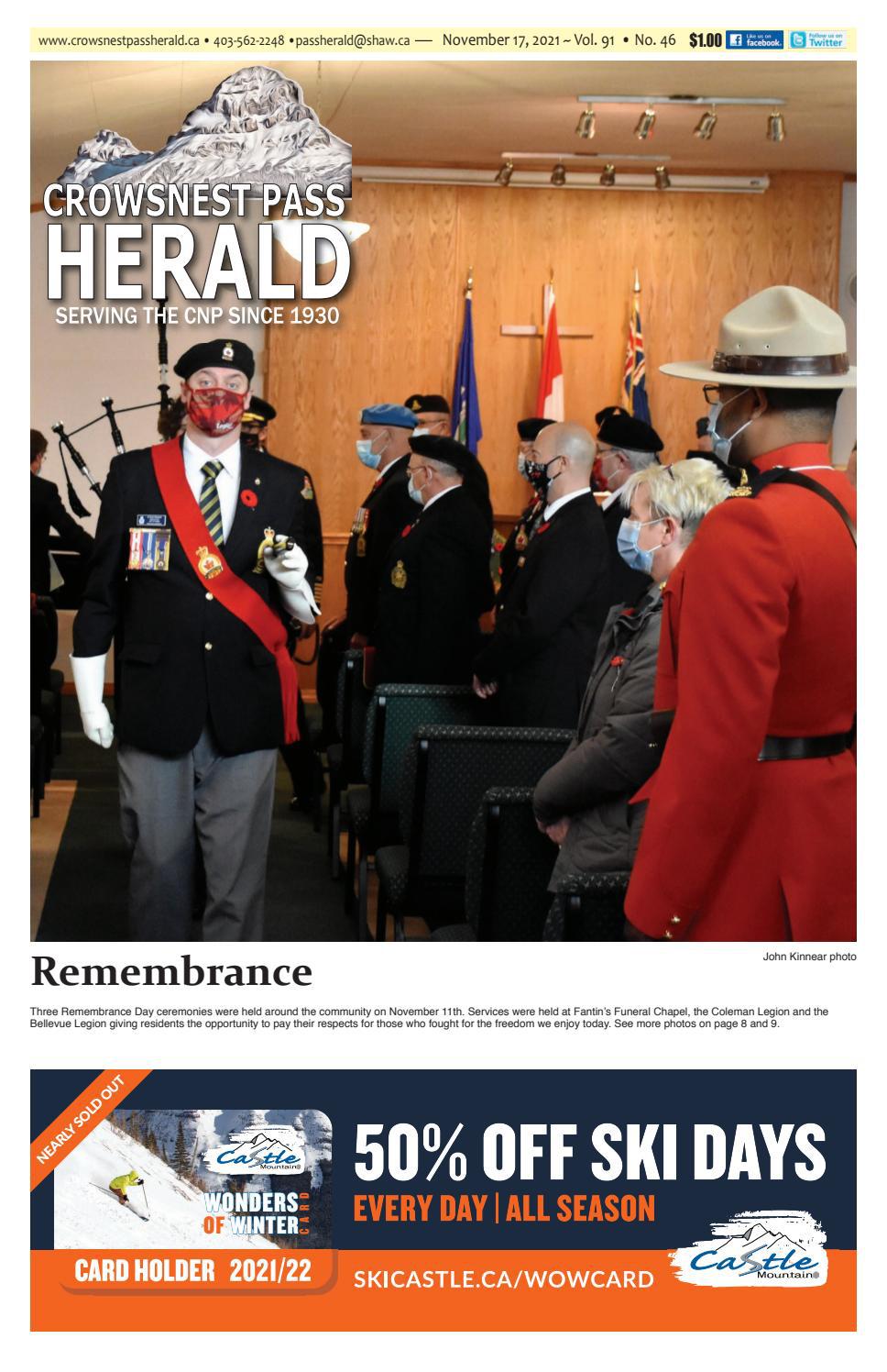 Crowsnest Pass Herald by crowsnestpassherald Issuu