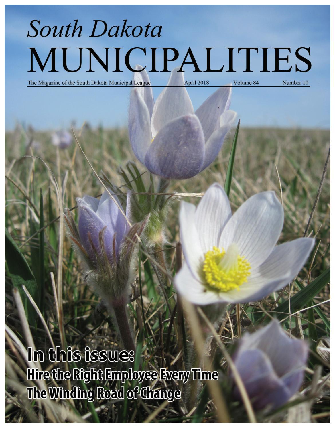 South Dakota Municipalities April 2018 by South Dakota Municipal