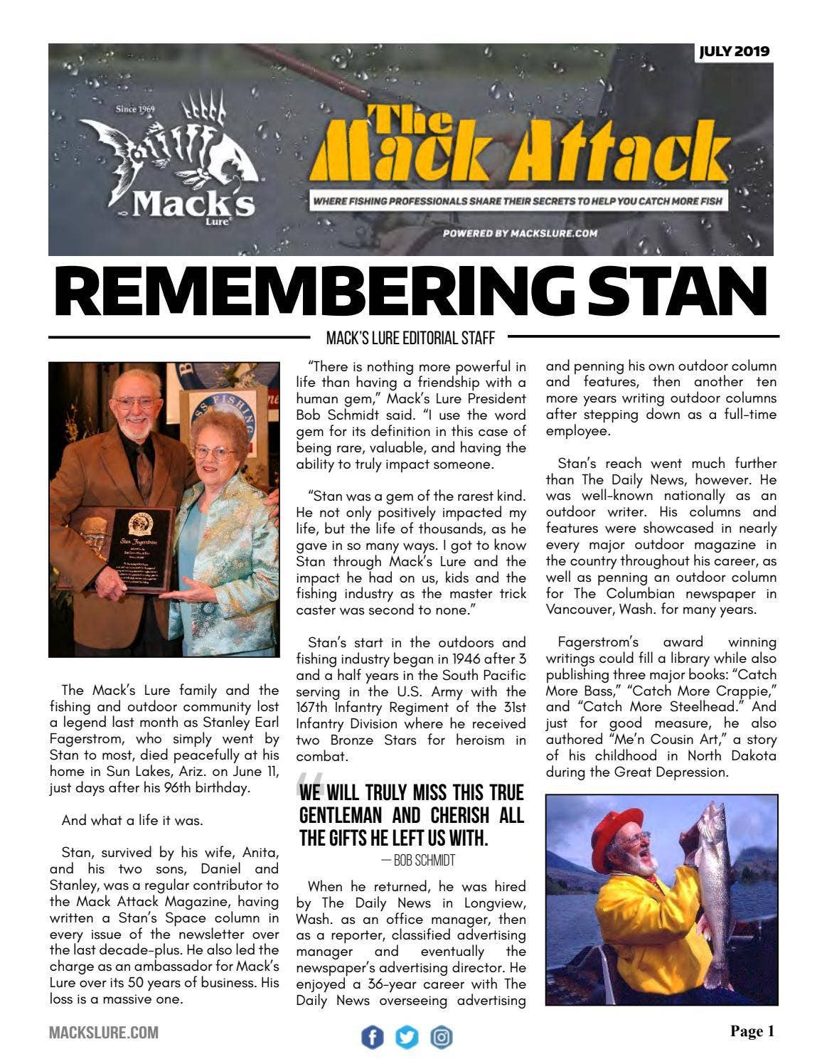July 2019 | Mack Attack Magazine by Mack's Lure - Issuu