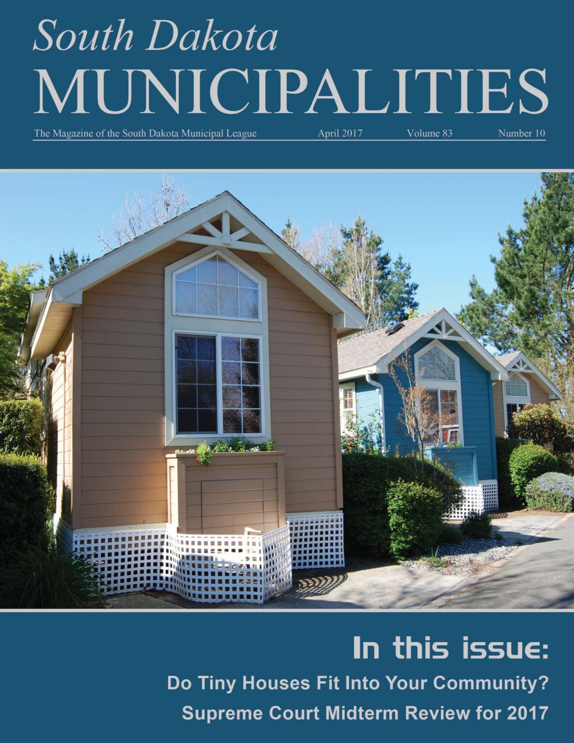 South Dakota Municipalities April 2017 by South Dakota Municipal