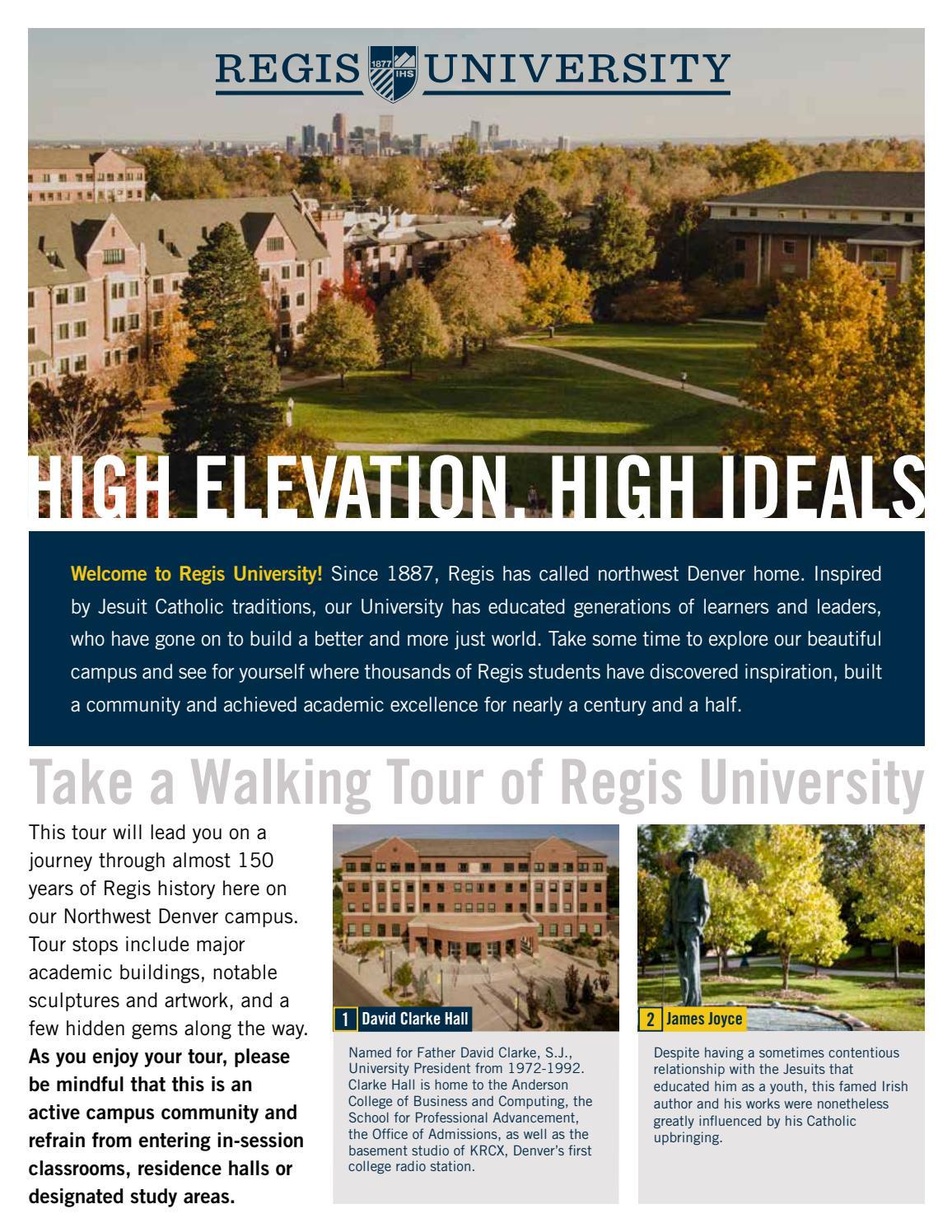 Self Guided Tour by Regis University Issuu