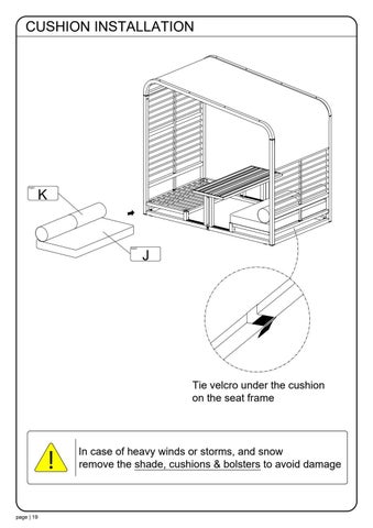 ASSEMBLY INSTRUCTION SOMBRERO LOUNGE BOOTH 第 20 页