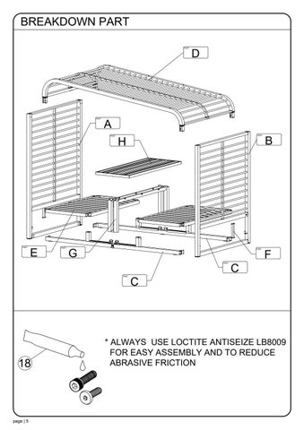ASSEMBLY INSTRUCTION SOMBRERO LOUNGE BOOTH 第 6 页