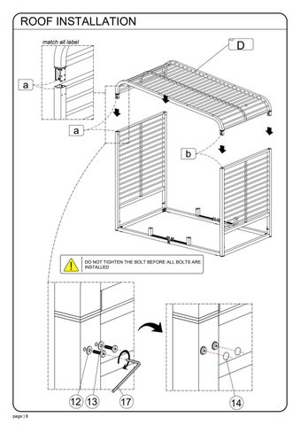 ASSEMBLY INSTRUCTION SOMBRERO LOUNGE BOOTH 第 9 页